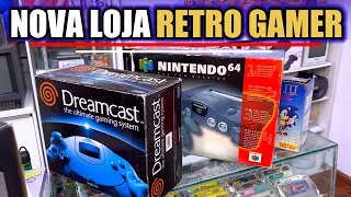 SUA NOVA LOJA RETRO GAMER FICOU PRONTA FUI FILMAR TUDO