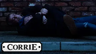 Steve Thinks He's Being Burgled and Takes Jacob Down | Coronation Street