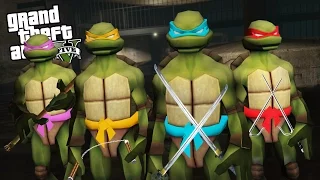 TEENAGE MUTANT NINJA TURTLES IN GTA 5!! (GTA 5 Mods Gameplay)