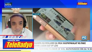 Pagsasampa ng reklamo vs. nagpapakalat ng fake news ukol kay VP Leni tuloy | On The Spot