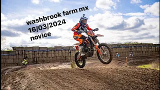 Washbrook farm mx 16/03/2024 Full session Novice group ktm sxf350 warm spring day☀️