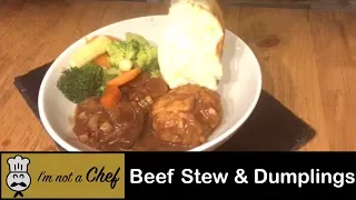 Beef Stew & Light Fluffy Dumplings