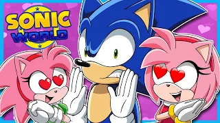 1 SONIC 2 AMYS?! Sonic Plays Sonic World Feat Amy and Classic Amy