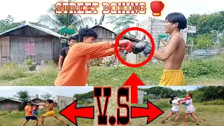 STREET BOXING🥊 | ENTERTAINMENT BOXING TO ENHANCE TO BE A GOOD BOXING FIGHTER | FRIENDLY MATCH!