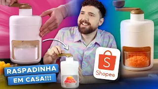 😱 COMPRAS DA SHOPEE PARA COZINHA | Testei Máquina de Raspadinha Manual Baratinha!