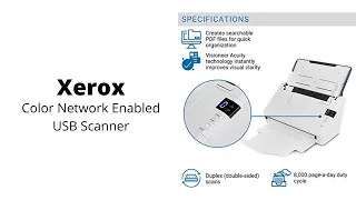 Xerox | D35 PC/Mac Color Network Enabled USB Scanner