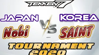 JAPAN VS KOREA ^2020^ |Saint (Ganryu) Vs Nobi (Draguvov) Tekken 7 Tournament