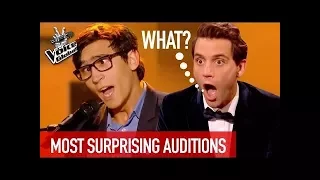 The Voice | MOST SURPRISING Blind Auditions worldwide