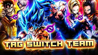 THE TRIPLE TAG-SWITCH TEAM FEARS NOTHING! TYPE COVERAGE INSANITY! | Dragon Ball Legends