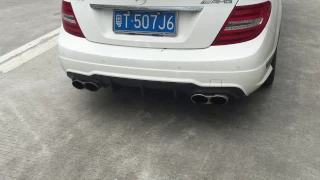 W204 C63 AMG MBH header x  gthaus GT muffler