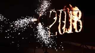 Горящие цифры и холодные фонтаны на Новый год в Ростове | GOF show