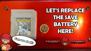 HOW TO REPLACE A SAVE BATTERY IN POKEMON SILVER TUTORIAL - Magbo Gaming