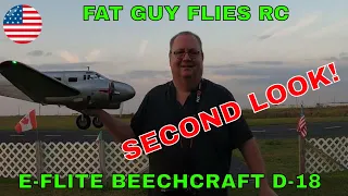 E-FLITE BEECHCRAFT D-18 SECOND LOOK AT THIS BEAUTY by Fat Guy Flies RC