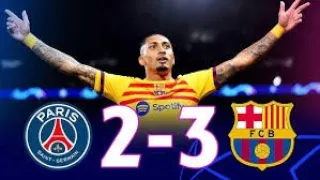 PSG vs Barcelona (2-3) all goals & Extended highlight 2024 | UEFA Champions league 2023/2024
