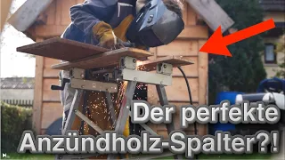 Kostenloses Anzündholz schnell und sicher spalten! Genialen DIY Holzspalter bauen!