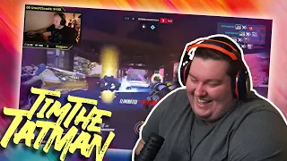 Flats Reacts to BEST moments of Timthetatman Overwatch