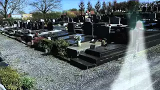 Ghost caught on camera @ cemetery