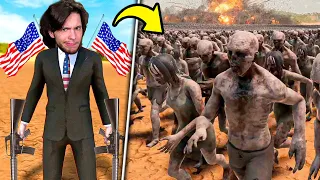 1 PRESIDENTE vs 1 MILHÃO DE ZUMBIS!! (Ultimate battle simulator 2)