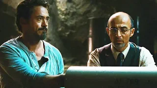 Tony Create Miniature Arc Reactor Scene in Hindi - Iron Man (2008)