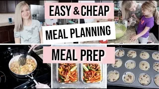 SUPER EASY & CHEAP MEAL PLANNING & MEAL PREP | BUDGET MEALS | DINNER & SNACK IDEAS | JAMIE'S JOURNEY