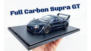 Building a Full Carbon Toyota Supra GT : 1/24 Tamiya plastic model car kit