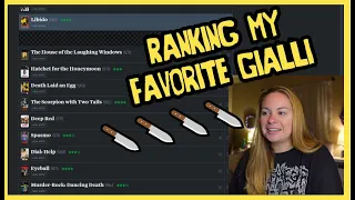 Ranking my top favorite gialli in order!