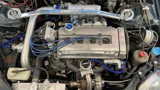 Budget Rev9 Turbo Kit Makes Over 300HP To The Wheels Honda Civic GSR B18C Swap Dyno Tune