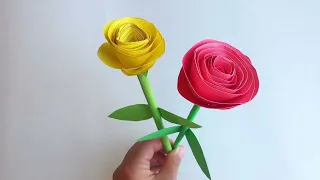 How to make Realistic, Easy paper Roses | Paper flower DIY| #craft #diy #origami #papercraft