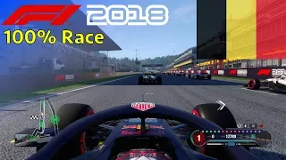 F1 2018 - 100% Race @ Circuit de Spa-Francorchamps in Verstappen's Red Bull