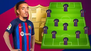 Barcelona Potential Starting Lineup Next Season Feat Malo Gusto