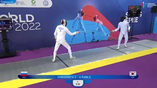 Sirius Epee 2022, ME Ind T64 Park KOR - Fardzinov RUS