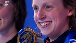 Katie Ledecky- You spin me round like a record.