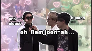 a (slightly chaotic but endearing) reminder that Namjoon is the maknae of the hyung line