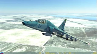 DCS World первый боевой вылет  на СУ 25Т в DCS