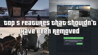 GTA Online Top 5 Features That Should Not Have Been Patched Or Removed