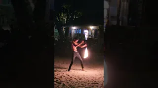 Korsamed island Thailand Fire show 1