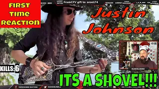 JUSTIN JOHNSON 3-String SHOVEL Guitar!! - REACTION/REVIEW