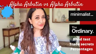Minimalist Vs The Ordinary Alpha Arbutin- same and so different!