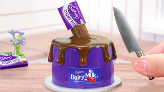 Little Treats, Big Flavor 💜 Miniature Dairy Milk Chocolate Cake Decorating | Mini Cakes Baking