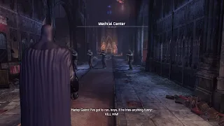 What if Batman didn't drop smoke bomb in Batman: Arkham City