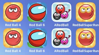 Red Ball 4, Red Ball 6, ARedBall, Red Ball Super Run Mobile Red Ball Game ASMR iOS,Android Gameplay