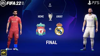 FIFA 22 PS5 | Liverpool Vs Real Madrid | UEFA Champions League Final | 4k Gameplay