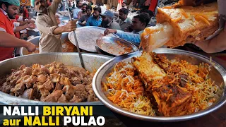 Nalli Biryani and Pulao | Famous Qadri Bone Marrow Biryani of Karachi | Street Food of Pakistan