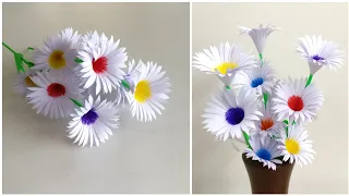 Beautiful Flowers Making With Paper | DIY | Paper Flowers Making | Home Decor | Paper Craft