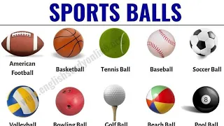 Sports balls//Types of balls with pictures #sportsball #ball #englishwords #learnenglish #vocabulary