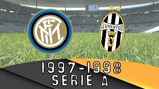 Inter de Milan vs  Juventus Serie A 1997 1998