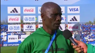 Flying Eagles Ladan Bosso on changing players vs Brazil (FIFA U20 World Cup 2023)