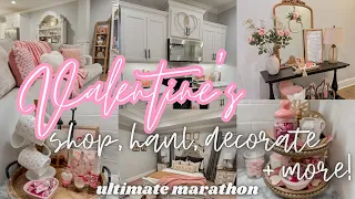 💘2023 VALENTINE’S DECORATE WITH ME | DECORATING FOR VALENTINE’S MARATHON | VALENTINE’S DECOR IDEAS