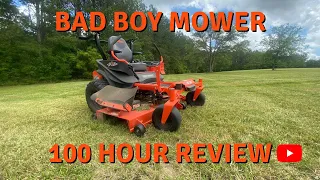 Bad Boy Mowers Maverick Lawn Mower Review | 100 Hour Review |
