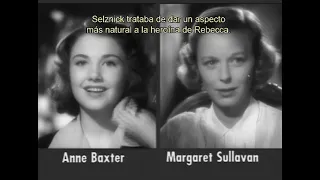 Test de luz y maquillaje de Anne Baxter, Margaret Sullavan y Vivien Leigh para "Rebeca"